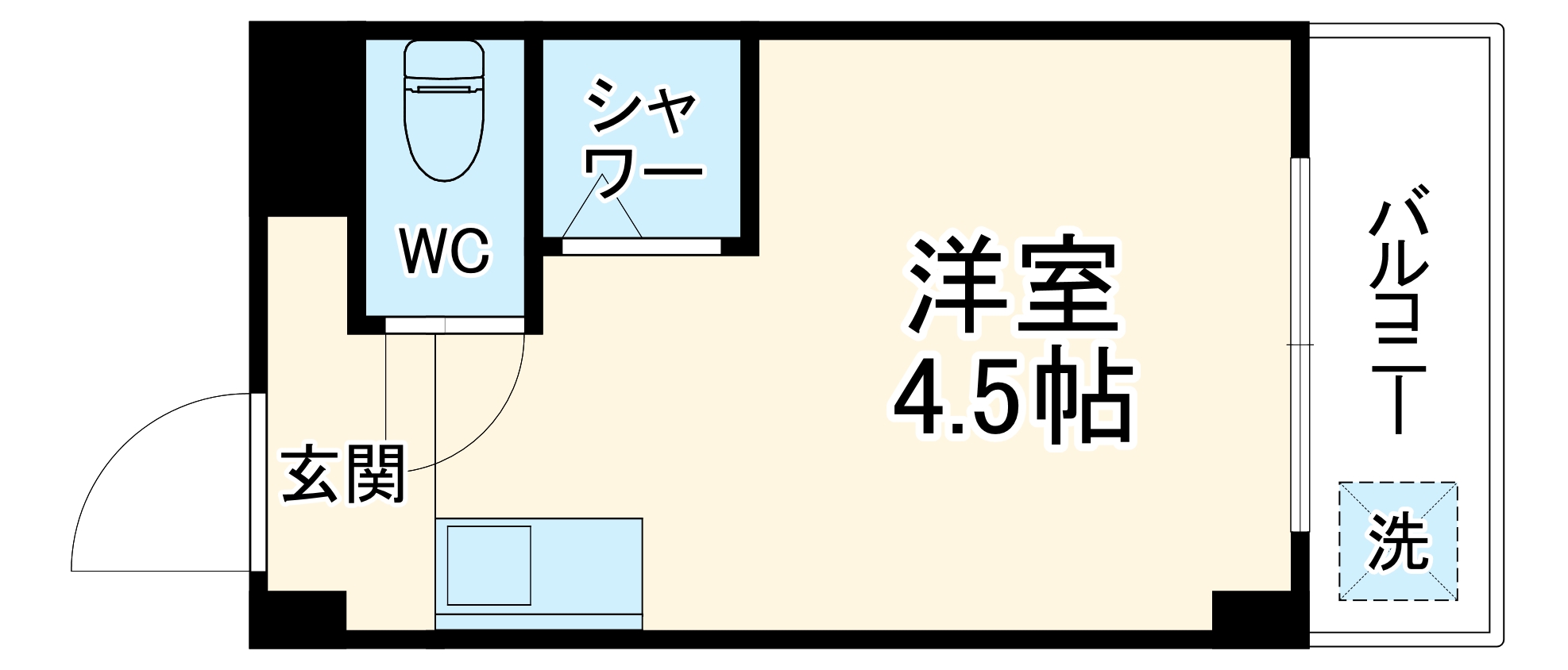 清水728ハイツの間取り