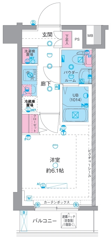 エストゥルース横浜吉野町の間取り