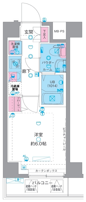 エストゥルース横浜吉野町の間取り