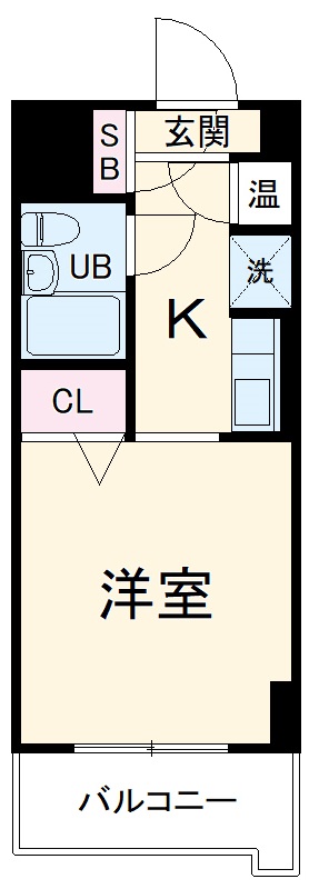 エヴェナール二子新地の間取り