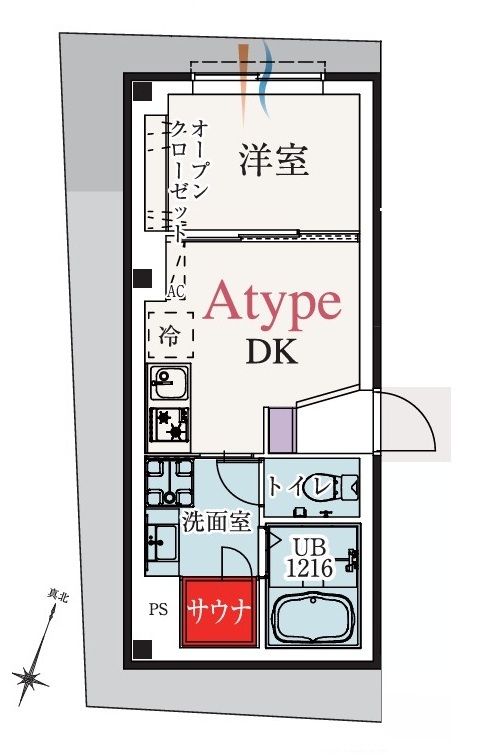 b’CASA東伏見の間取り