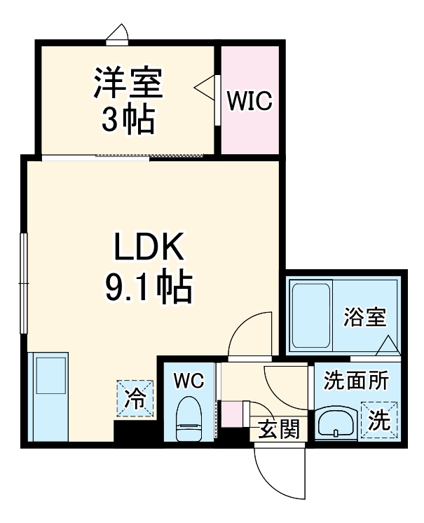 KEIAI RESIDENCE 元山Ⅰの間取り