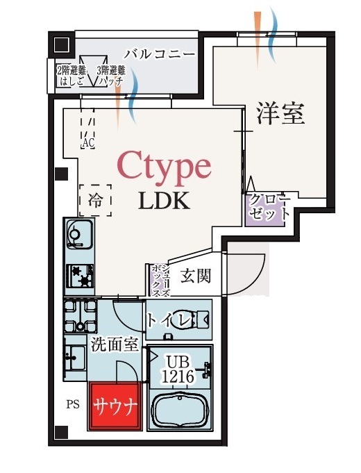 b’CASA東伏見の間取り