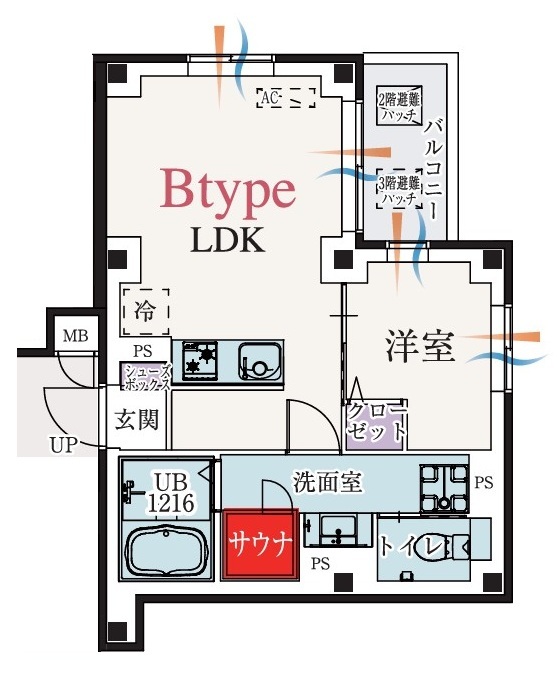 b’CASA東伏見の間取り
