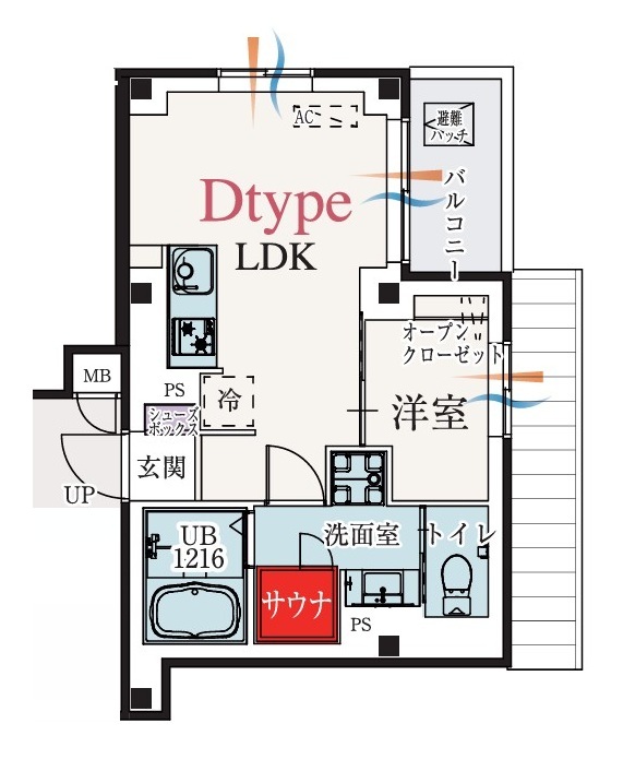 b’CASA東伏見の間取り