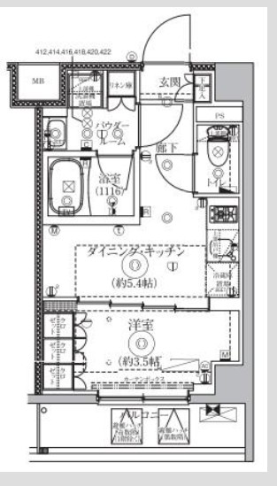 セジョリ横浜鶴見NORTHの間取り