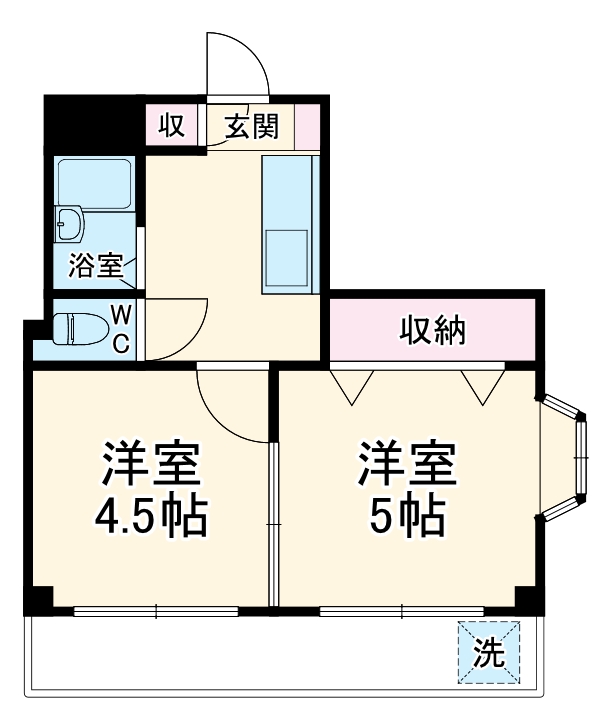 コーポあーさ相武台の間取り