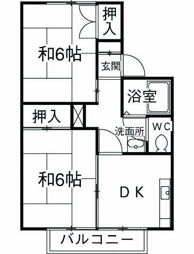 高成マンションBの間取り