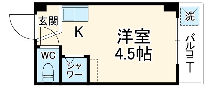 清水728ハイツの間取り