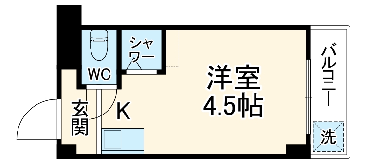 清水728ハイツの間取り
