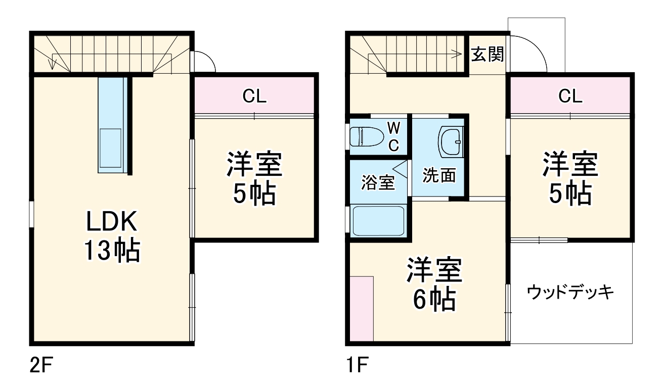 ユニキューブ長谷の間取り