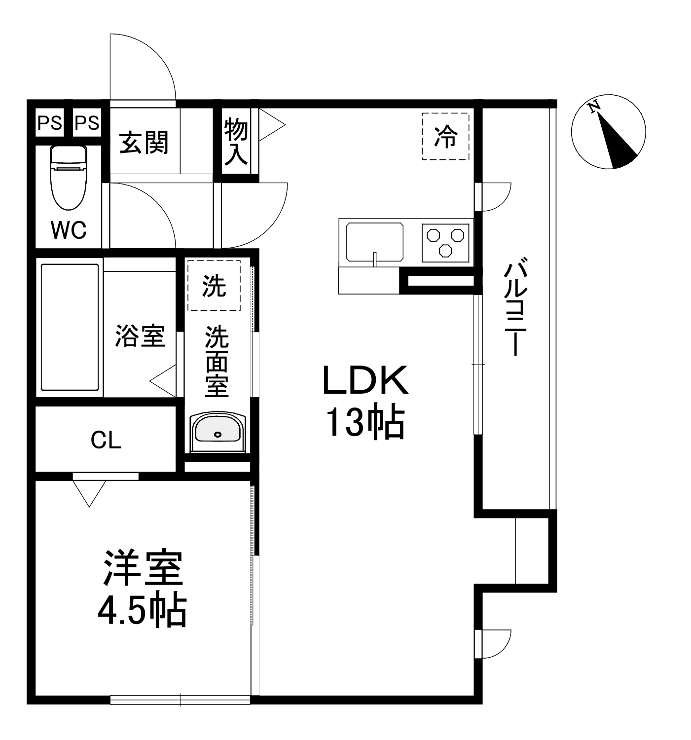 Avenir城北の間取り