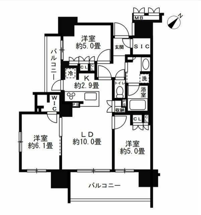 ベルフール青砥の間取り