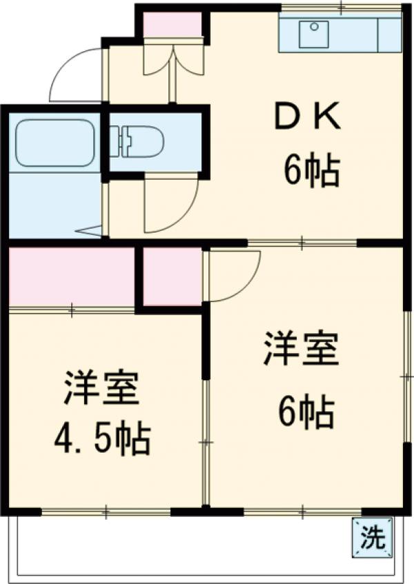 シャトレー富士の間取り