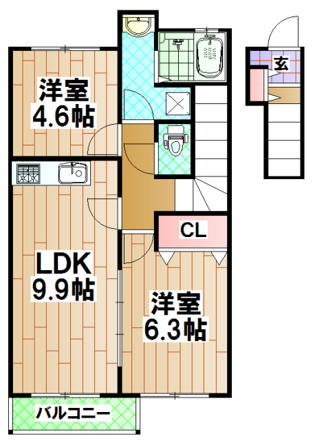 ディアプレステージ豊田の間取り