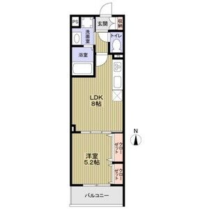 フォレストクリエオーレ諸口の間取り