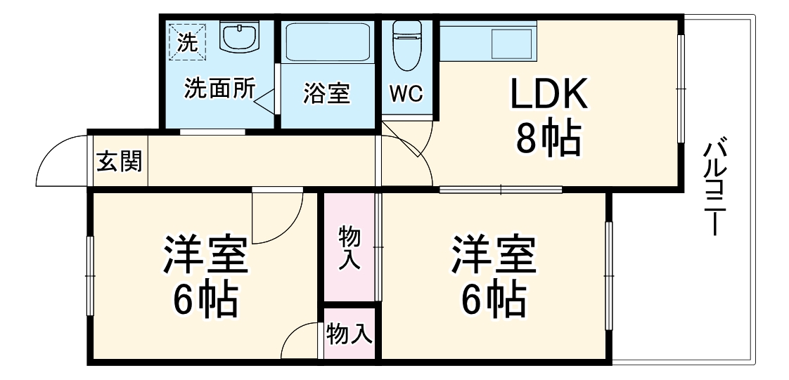放出東の完工年月(1982年11月)築の賃貸マンションの間取り