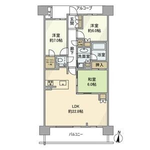 セントラルガーデン・レジデンス岡崎の間取り
