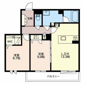 ラフ アンド タフ 向山の間取り
