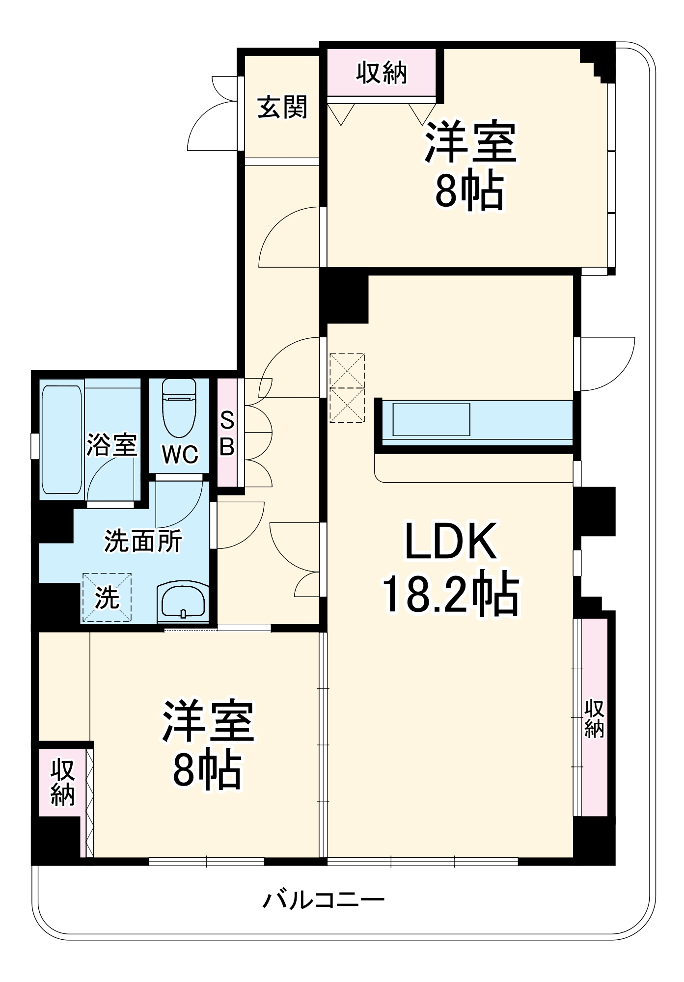 領家ハウスの間取り