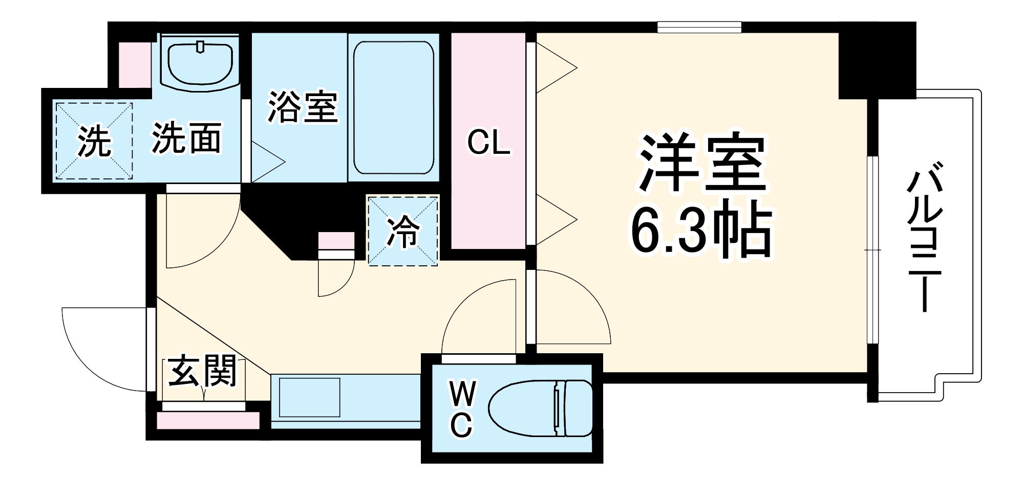ミラージュパレス北梅田の間取り