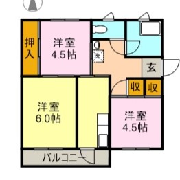 ＡＩＲＬＩＸ宮下の間取り