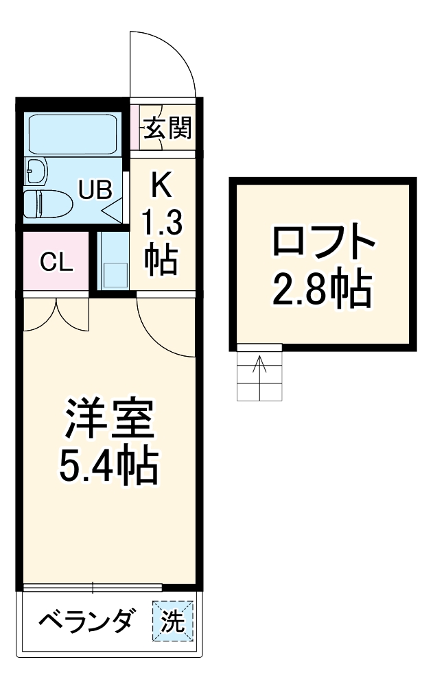 サンライズA棟の間取り