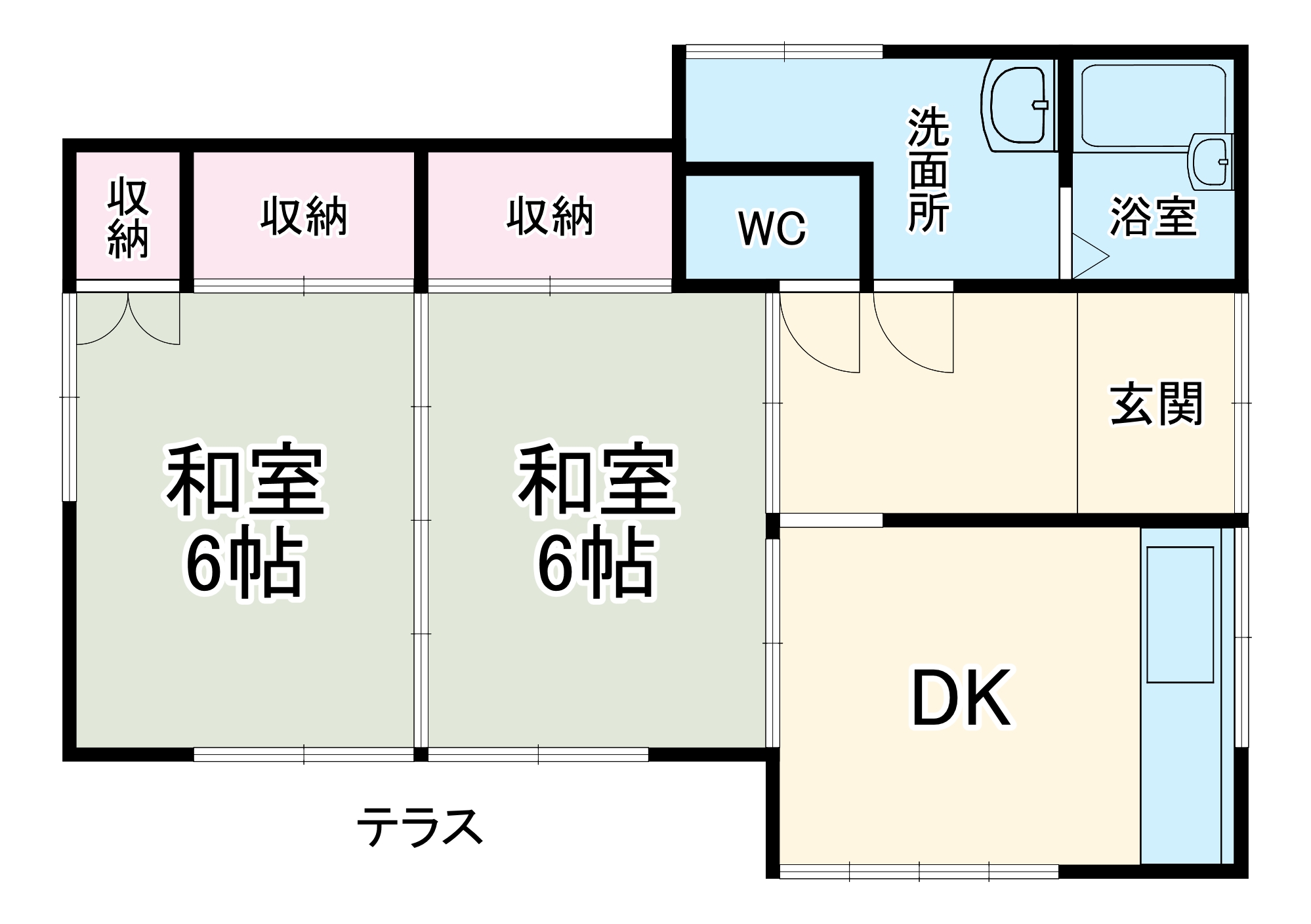 南金目戸建の間取り