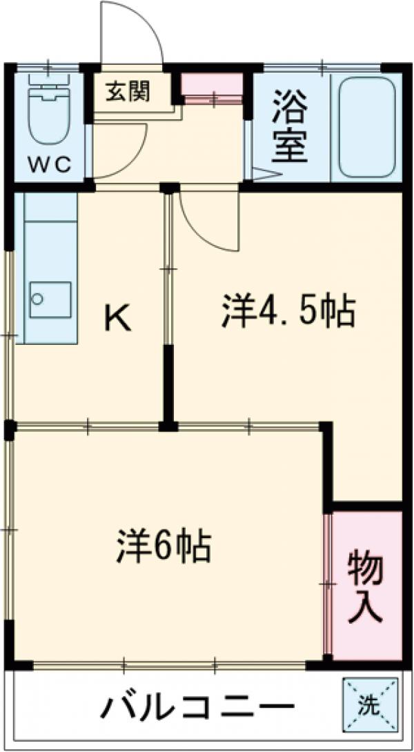 小倉コーポの間取り