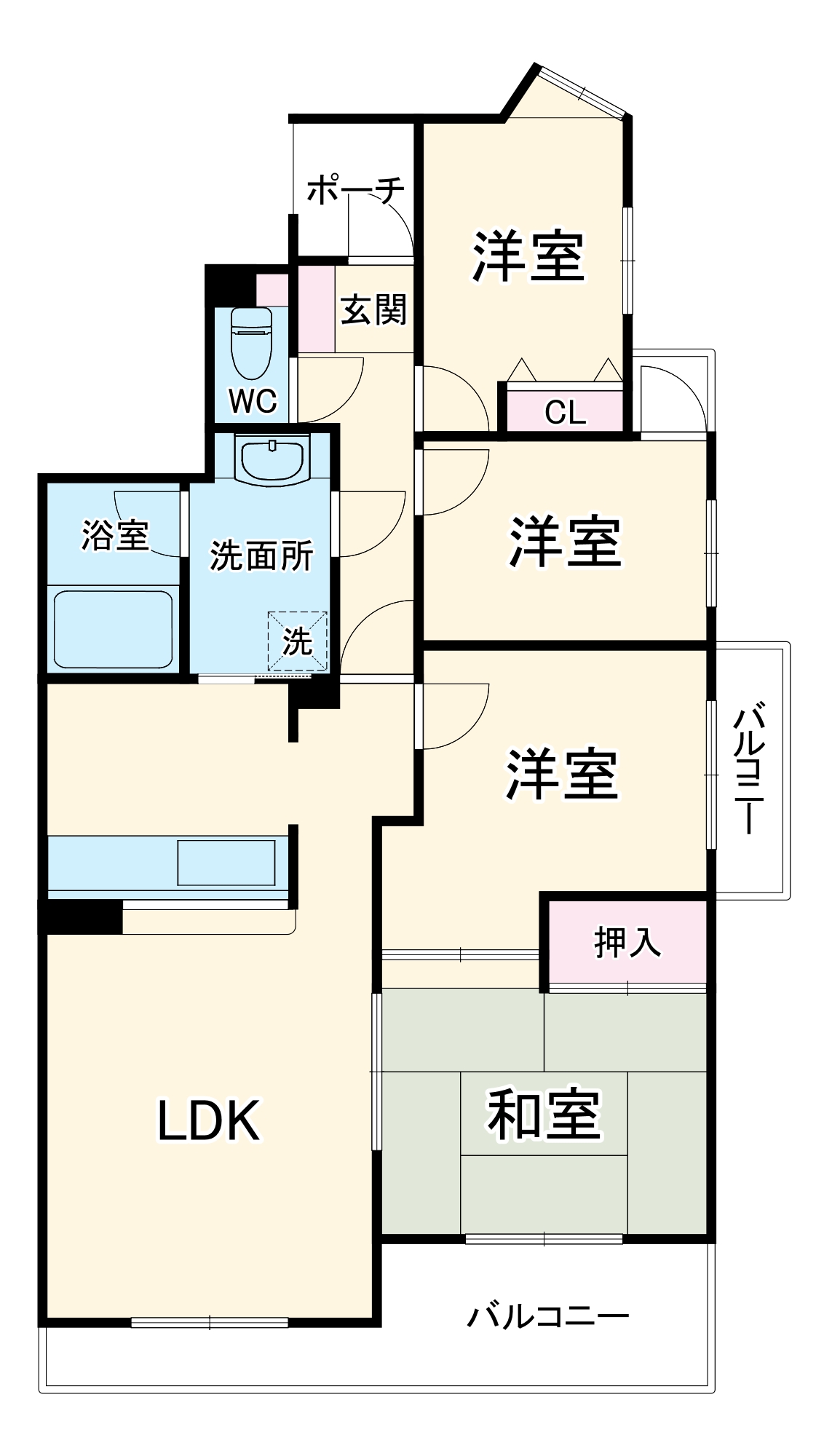 コスモ東岩槻の間取り