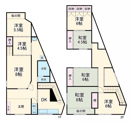 新居貸家の間取り