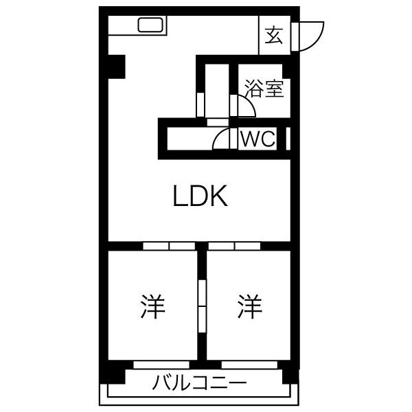 第1協和コーポの間取り