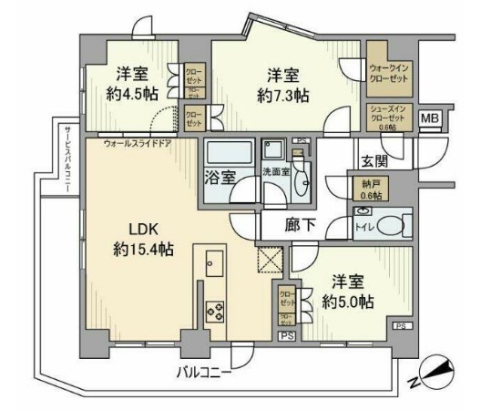 クレアホームズ永福町耀の邸の間取り