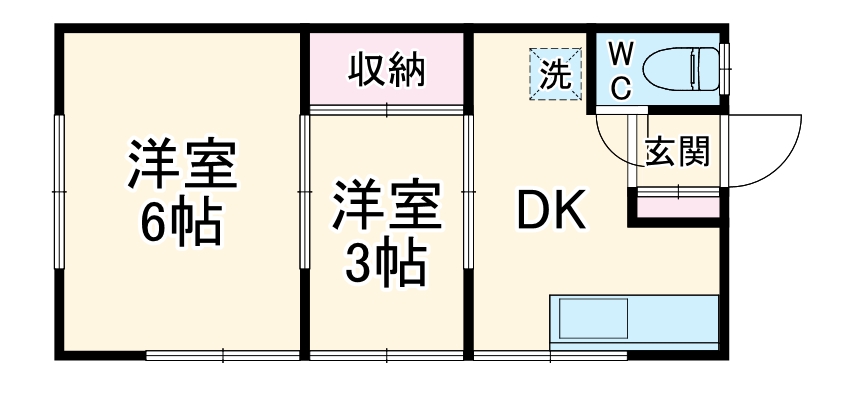 ふじの荘の間取り