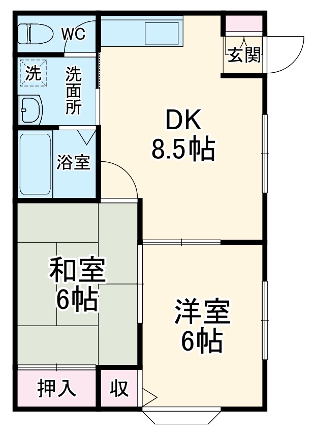 サンシャインⅠの間取り