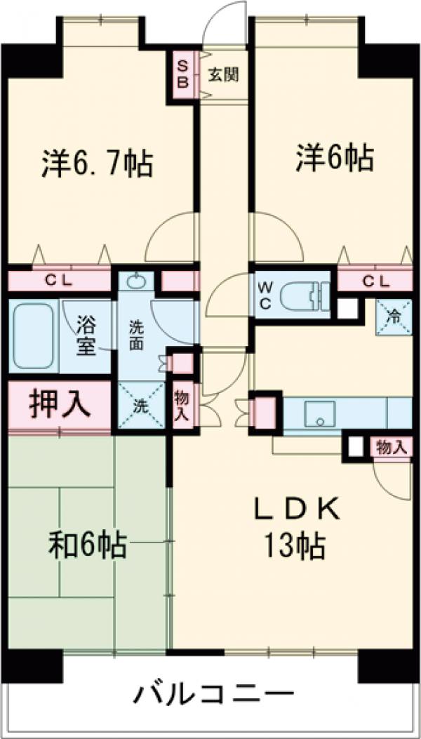 ＣＩＴＹ　ＳＰＩＲＥ西葛西の間取り