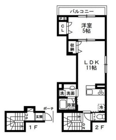 (仮)足立区大谷田AS0519 新築長屋住宅の間取り