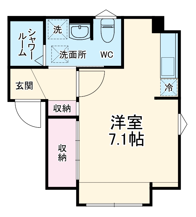クレア市川南の間取り