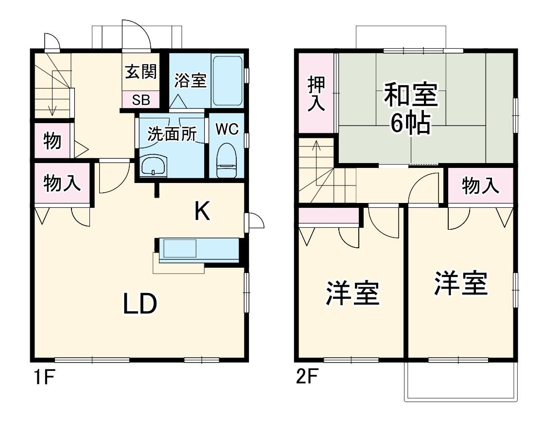 ウエストヒルFの間取り