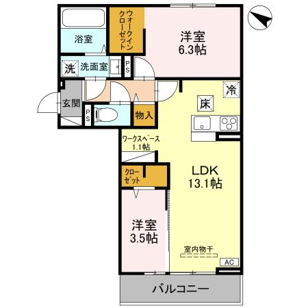 アザレアBの間取り