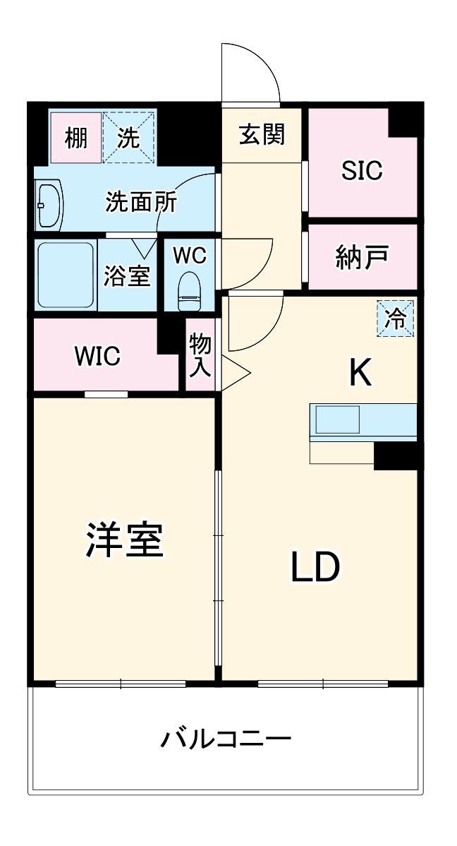 京橋パンションの間取り