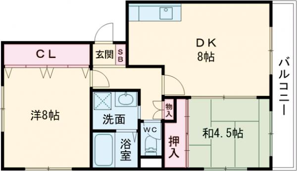 アーネストハイツ三宅の間取り
