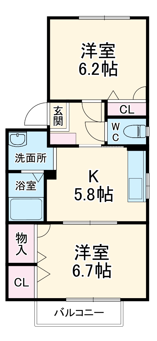 カーサミア西山の間取り