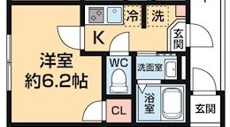カーム・ヒル舟渡 の間取り
