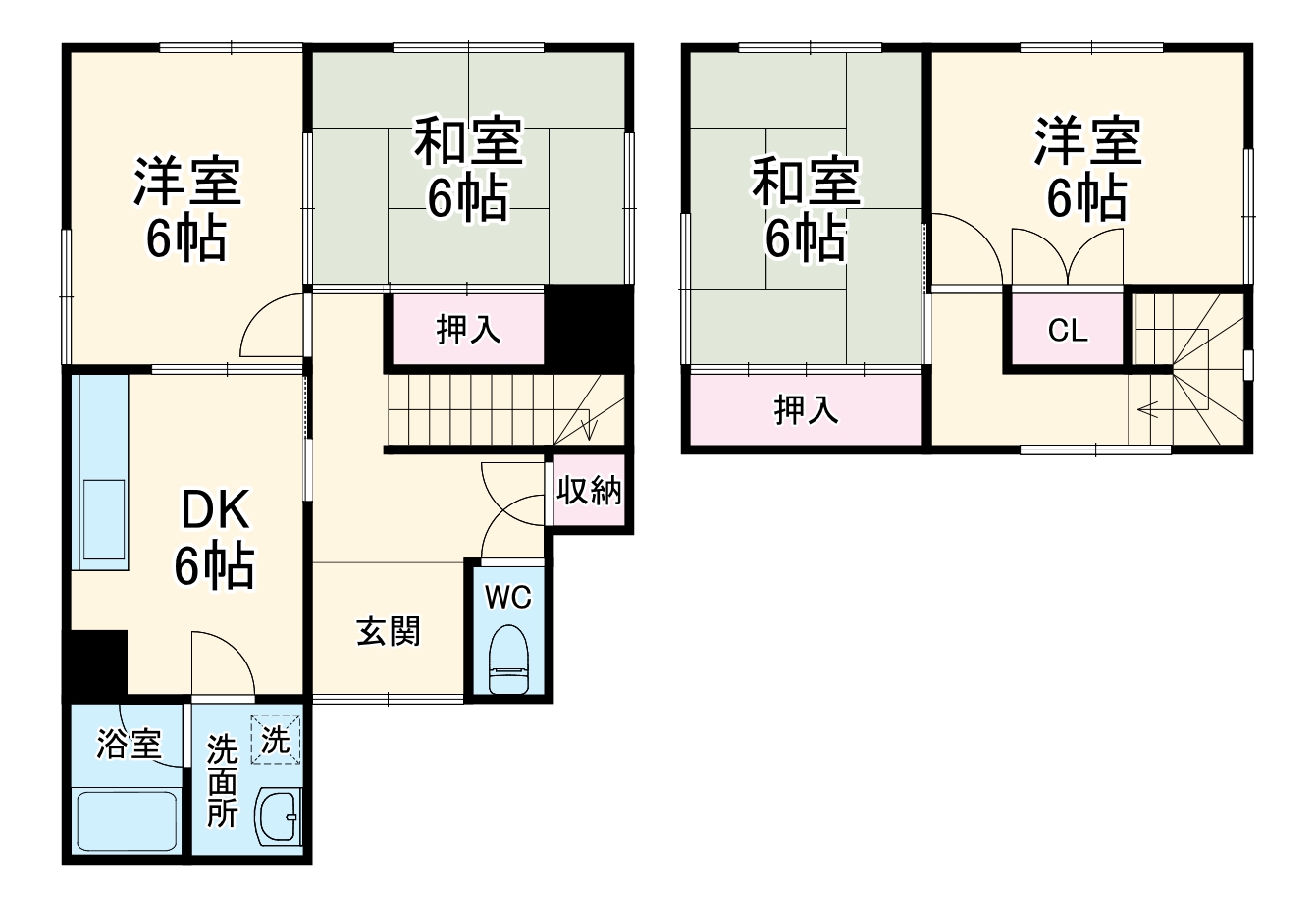 宝積寺戸建の間取り