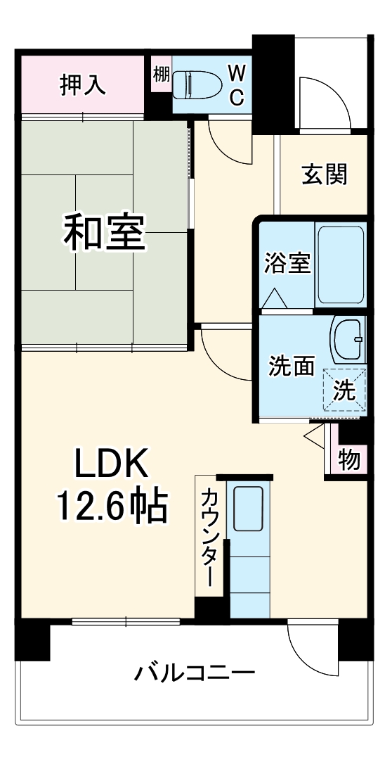 ガーデンコート清瀬３号棟の間取り