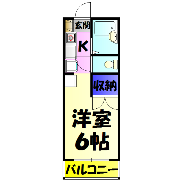エスハイツⅡの間取り