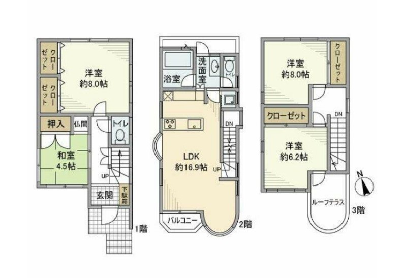 三田戸建の間取り