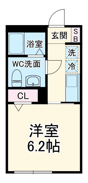 Ft-KAMOI flatの間取り