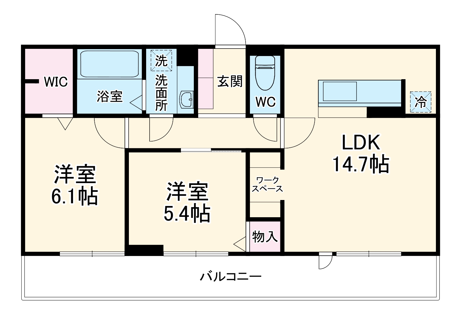 ルミエール　Ａの間取り